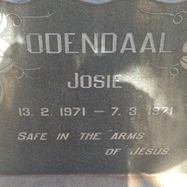 ODENDAAL Josie 1971-1971