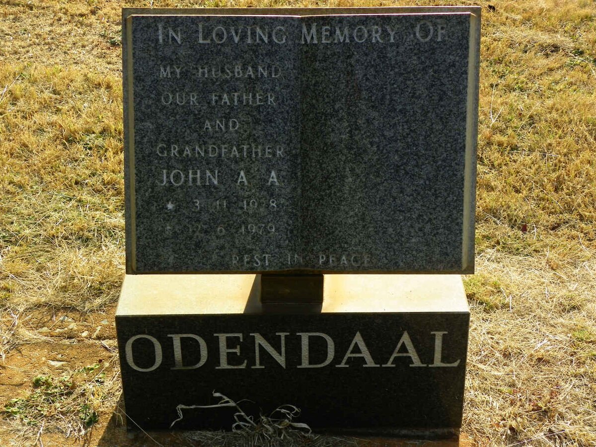 ODENDAAL John A.A. 1928-1979