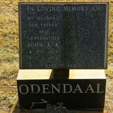 ODENDAAL John A.A. 1928-1979