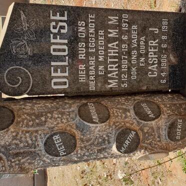 OELOFSE Casper J. 1906-1981 &amp; Martha M.M. 1907-1970 :: OELOFSE Pieter 1935-2001