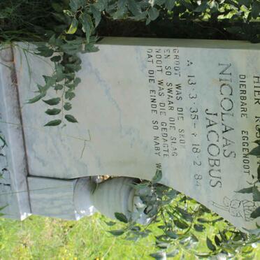 OELOFSE Nicolaas Jacobus 1935-1984