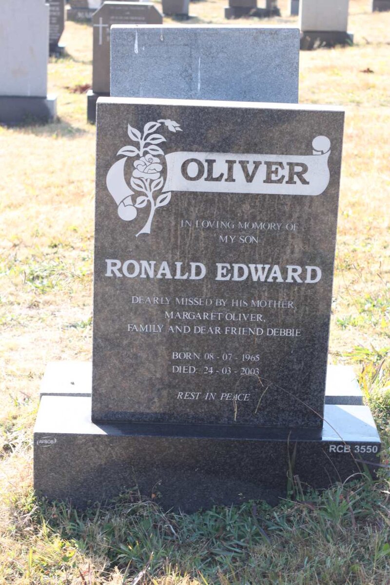 OLIVER Ronald Edward 1965-2003