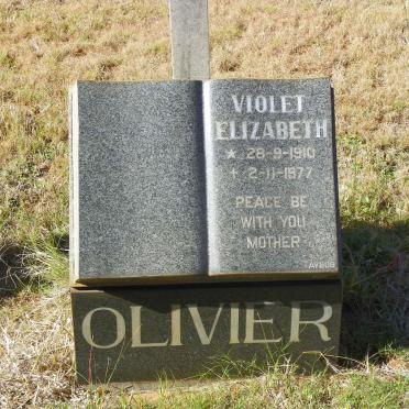 OLIVIER Violet Elizabeth 1910-1977