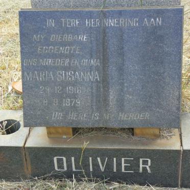 OLIVIER Maria Susanna 1916-1979