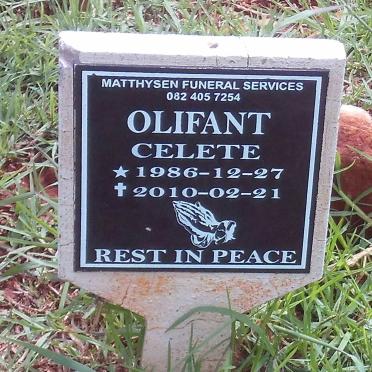 OLIFANT Celete 1986-2010