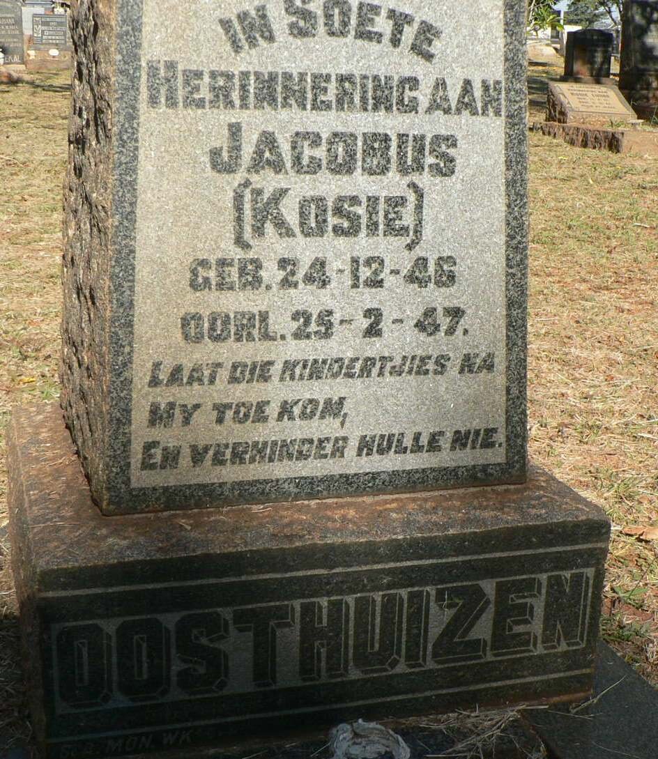 OOSTHUIZEN Jacobus 1946-1947
