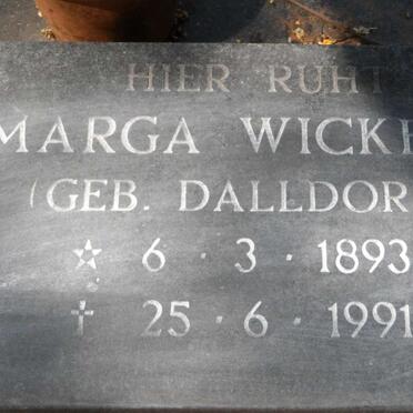 WICKERT Marga nee DALLDORF 1893-1991