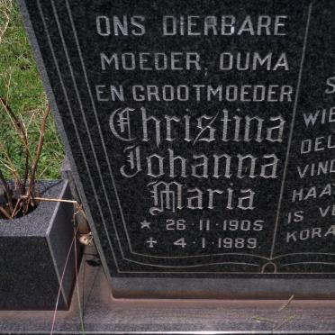 OPPERMAN Christina Johanna Maria 1905-1989