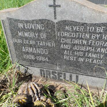 ORSELLI Armando 1906-1984