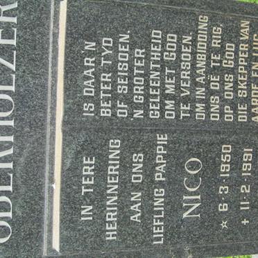 OBERHOLZER Nico 1950-1991