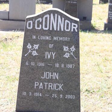 O'CONNOR John Patrick 1914-2003 &amp; Ivy 1916-1987