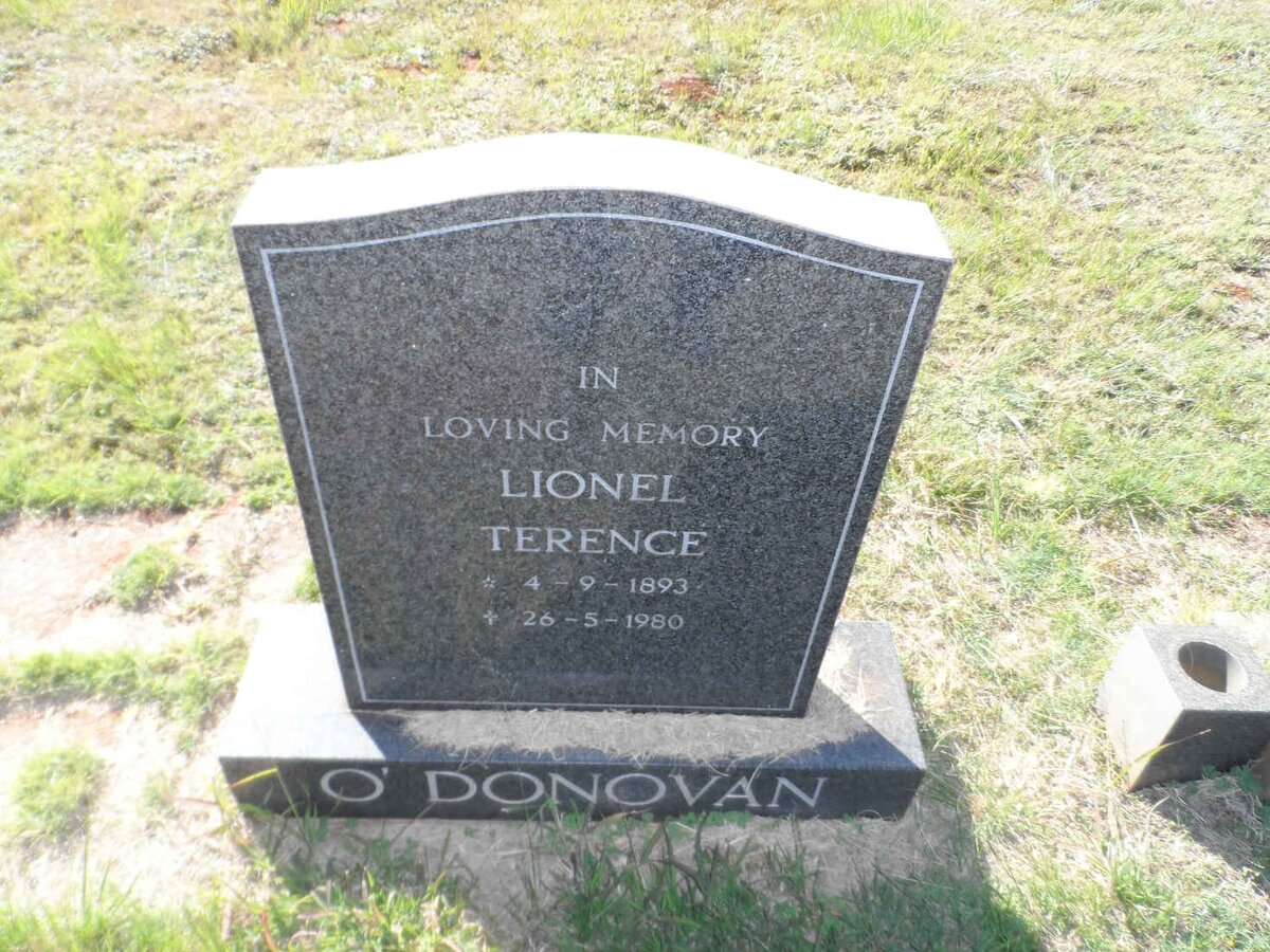 O'DONOVAN Lionel Terence 1893-1980
