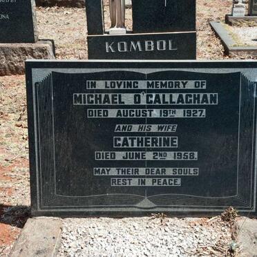O'CALLAGHAN Michael -1927 &amp; Catherine -1958