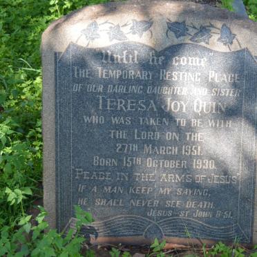 QUIN Teresa Joy 1930-1951