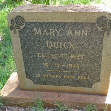 QUICK Mary Ann -1942