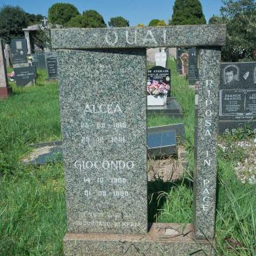 QUAI Giocondo 1908-1990 &amp; Alcea 1916-1981