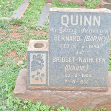 QUINN Bernard -1949 &amp; Bridget Kathleen 1900-1956