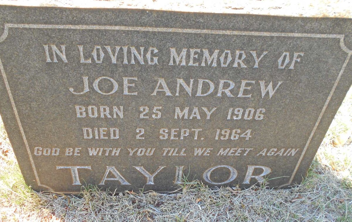 TAYLOR Joe Andrew 1906-1964