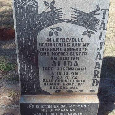 TALJAARD Alida nee STEENBERG 1946-1972