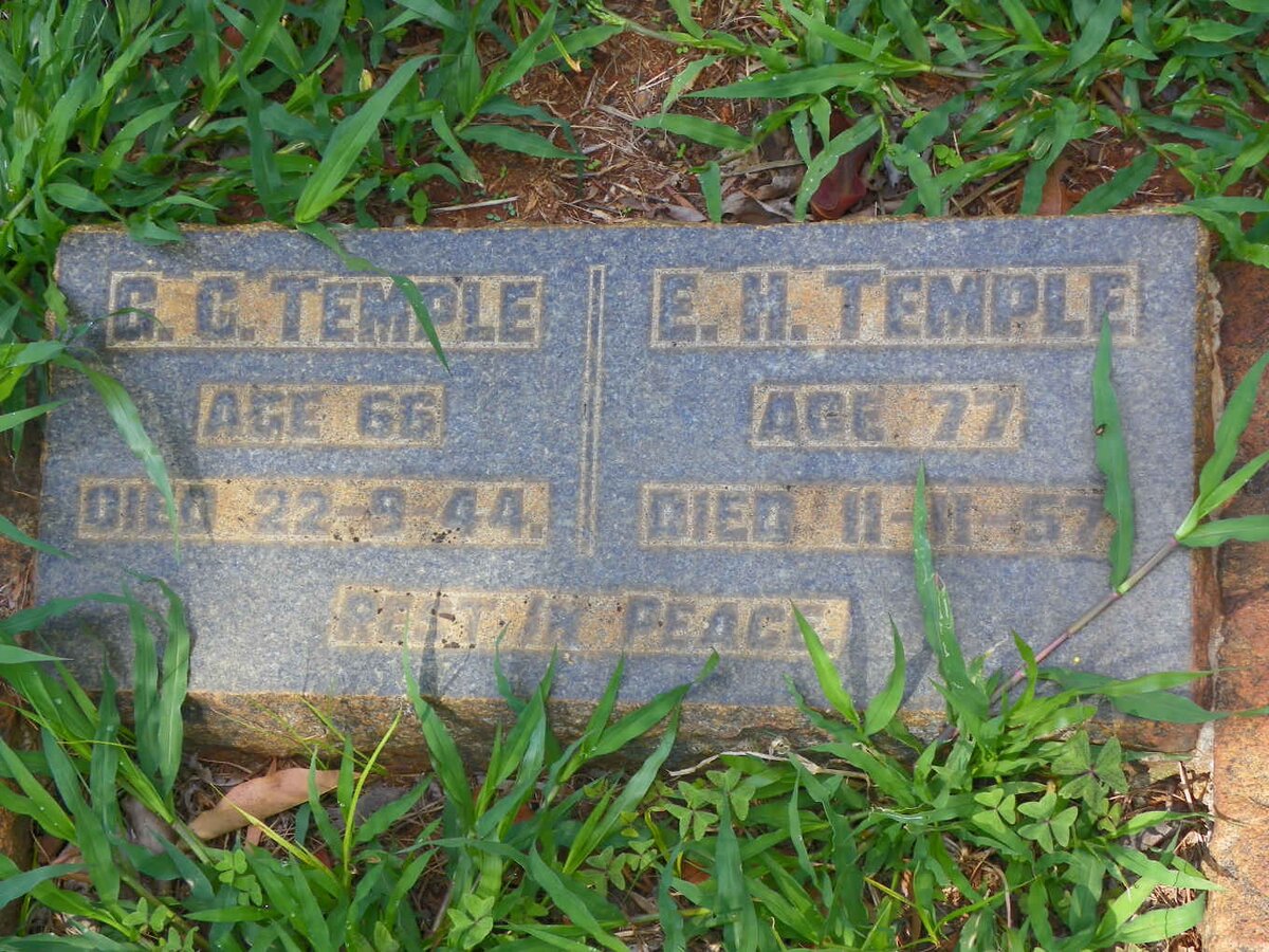 TEMPLE G.C. -1944 &amp; E.H. -1957