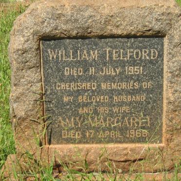 TELFORD William -1951 &amp; Amy Margaret -1966