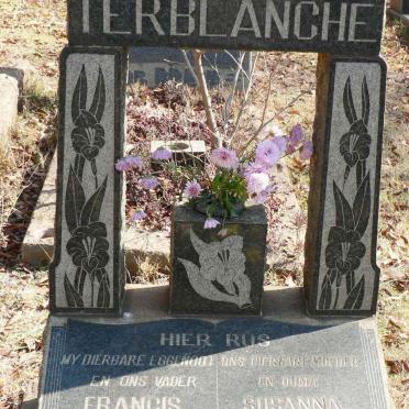 TERBLANCHE Francis James 1881-1960 &amp; Susanna Magrietha 1890-1982
