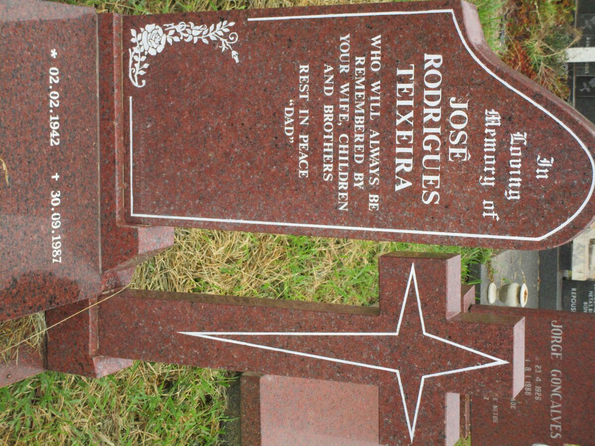 TEIXEIRA Jose Rodrigues 1942-1987