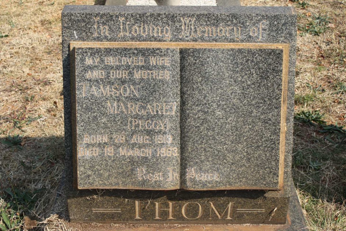 THOM Tamson Margaret 1913-1963