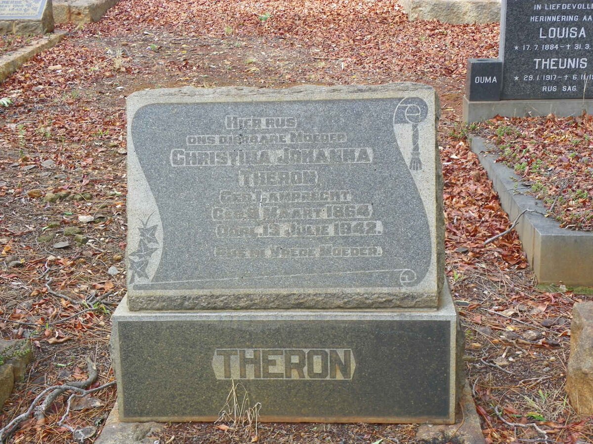 THERON Christina Johanna nee LAMPRECHT 1864-1942