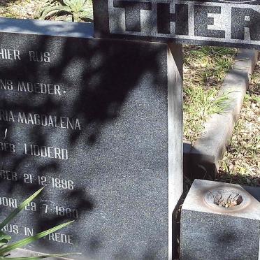 THERON Gabriel Jacobus 1891-1956 &amp; Maria Magdalena LIDDERD 1896-1960 :: THERON Gabriel Jacobus 1917-1969