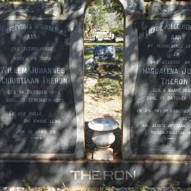 THERON Willem Johannes Christiaan 1894-1988 &amp; Magdalena Jozina 1897-1957