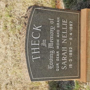 THECK Sarah Nellie 1882-1967