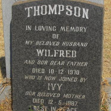 THOMPSON Wilfred -1970 &amp; Ivy -1987