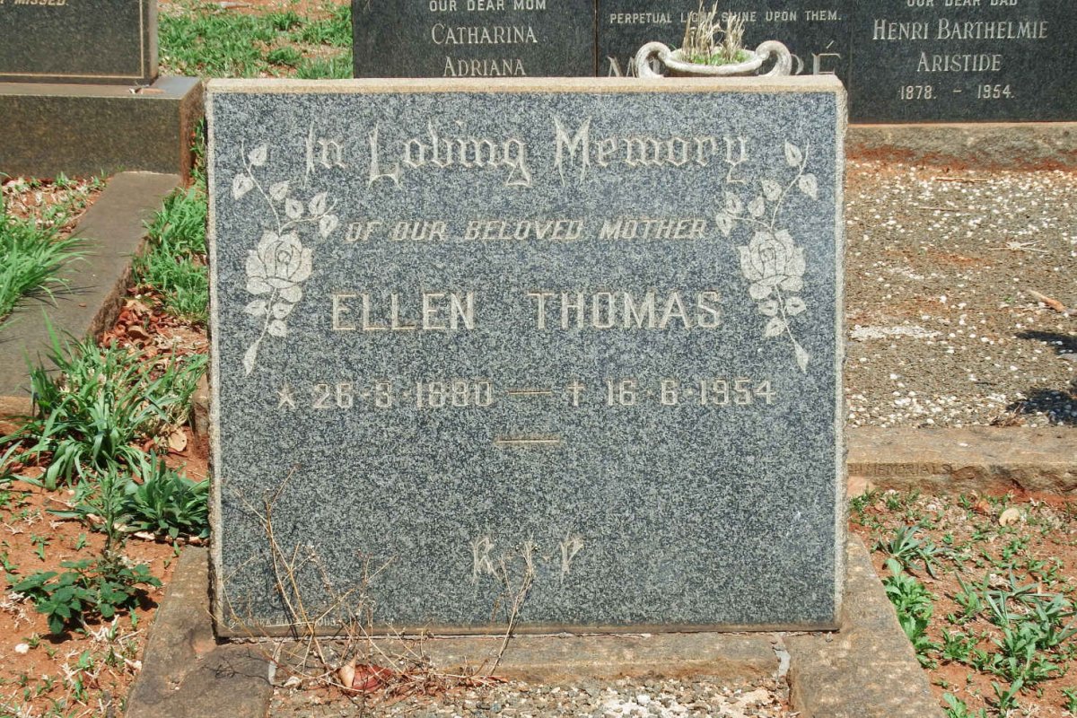 THOMAS Ellen 1880-1954