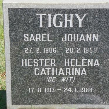 TIGHY Sarel Johann 1906-1959 &amp; Hester Helena Catharina DE WIT 1913-1988