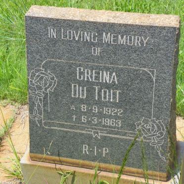 TOIT Greina, du 1922-1963