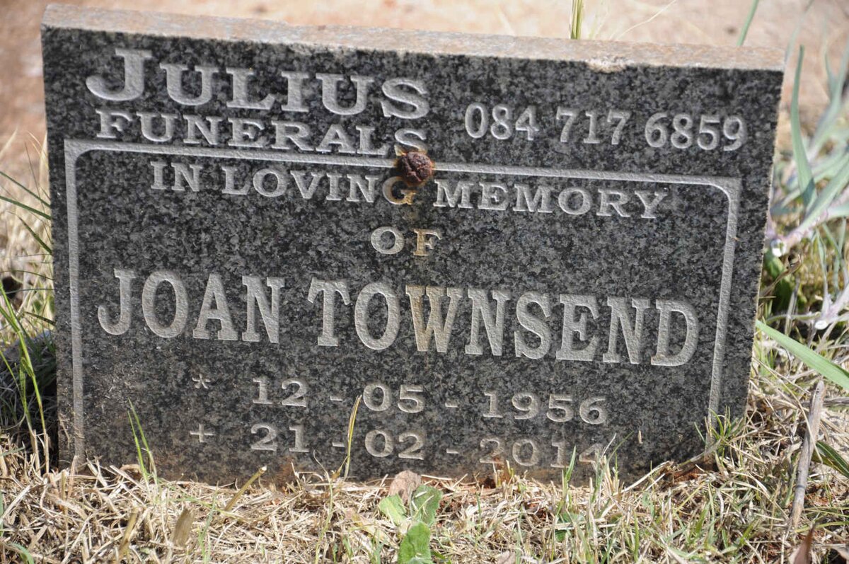 TOWNSEND Joan 1956-2014