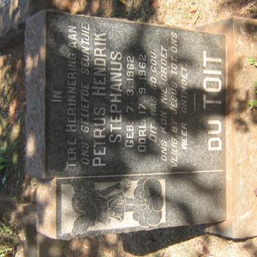 TOIT Petrus Hendrik Stephanus, du 1962-1962