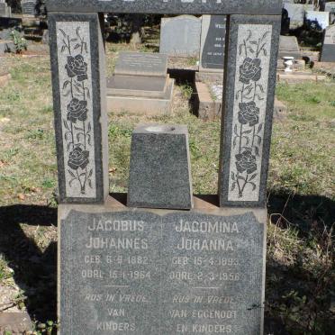 TOIT Jacobus Johannes, du 1882-1964 &amp; Jacomina Johanna 1893-1956