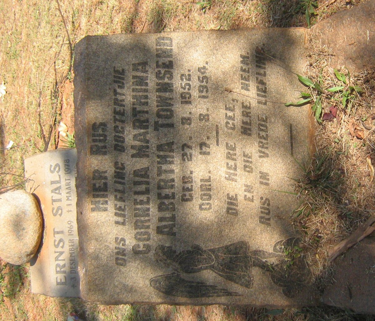 TOWNSEND Cornelia Marthina Albertha 1952-1954 :: STALS Ernst 1969-1978