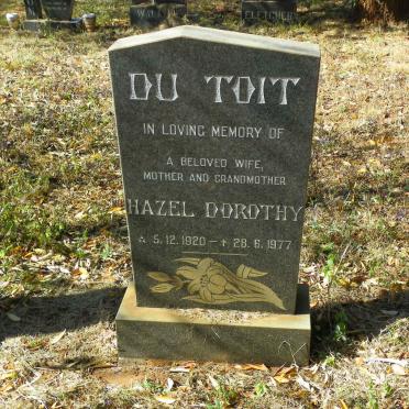 TOIT Hazel Dorothy, du 1920-1977