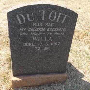 TOIT Willa, de  -1967