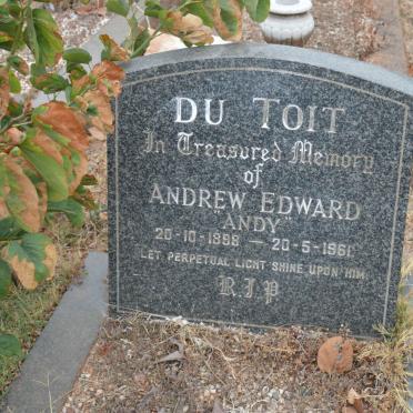TOIT Andrew Edward, du 1898-1961