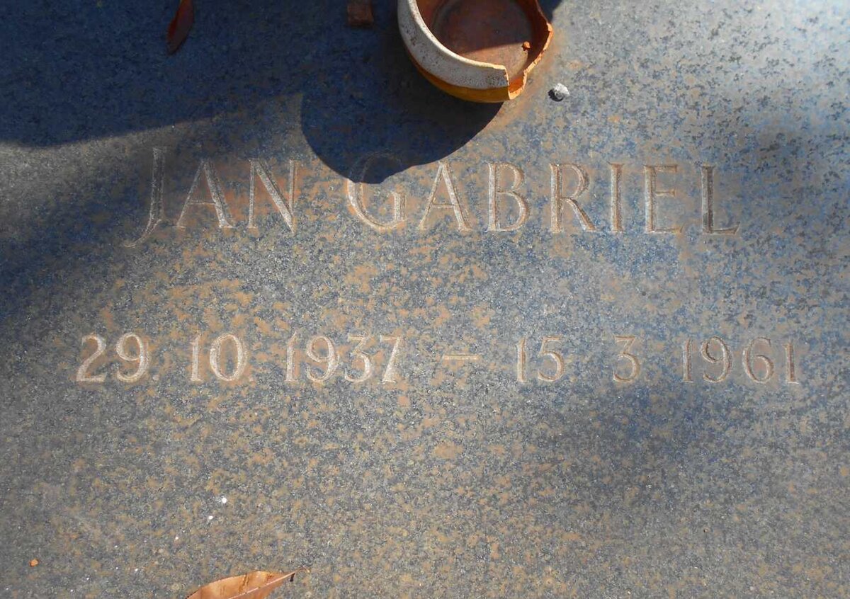 TOIT Jan Gabriel, du 1937-1961