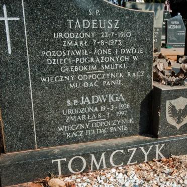 TOMCZYK Tadeusz 1910-1973 &amp; Jadwiga 1926-1997