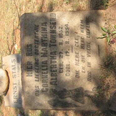 TOWNSEND Cornelia Marthina Albertha 1952-1954 :: STALS Ernst 1969-1978