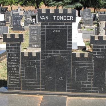 TONDER Izak Matthys Thor, van 1955-1976