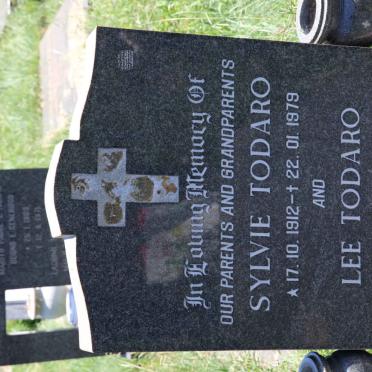 TODARO Lee 1917-1986 &amp; Sylvie 1912-1979