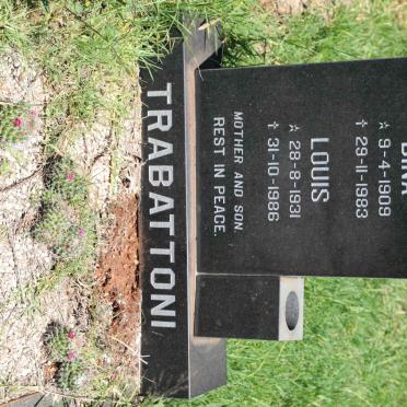 TRABATTONI Dina 1909-1983 :: TRABATTONI Louis 1931-1986