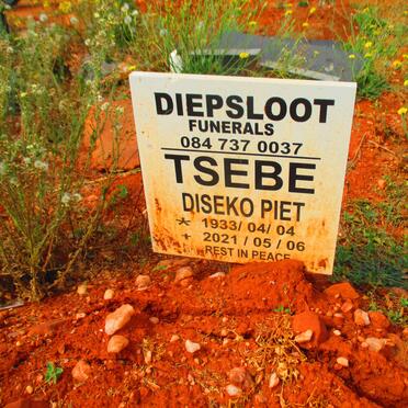 TSEBE Diseko Piet 1933-2021